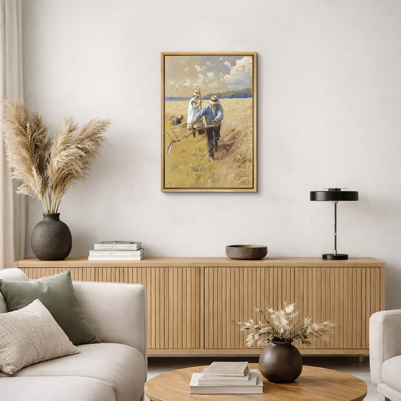 Golden Farm Field Farmers, H 36 po x l 24 po x P 1,5 po, Cadre flottant naturel