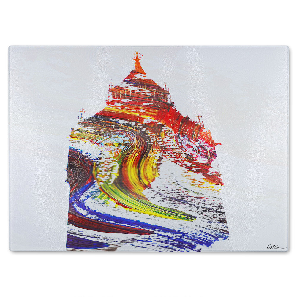 Swirly Ben Glass Chopping Board