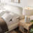 Modern Curved Upholstered Low Profile Platform Bed with Rounded Headboard-94602567-123084281