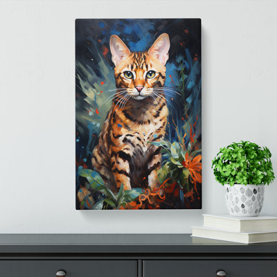 Bengal Cat Action Painting No.2 - Print