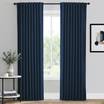 Isio 52" W Thermal Blackout Rod Pocket Curtain Panel 