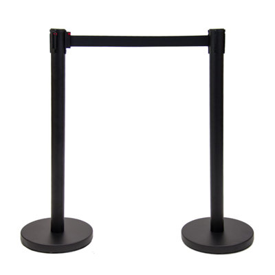 Steel Crowd Control Stanchion/Barrier with Retractable Belt
