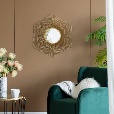 Miroir mural en métal D27x2,4 "pour la salle de bain