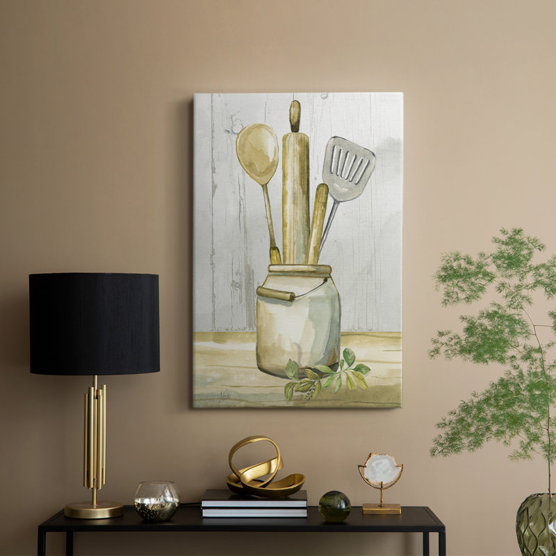 Kitchen Gear I -Gallery Wrapped Cavas, 60" H x 40" W