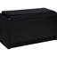 Banc de rangement à 1 tiroir noir, coussin en mousse confortable avec similicuir, bois d'ingénierie en stratifié de chêne et coussin de garage polyvalent à compartiments ouverts, revêtement en cuir, réglable