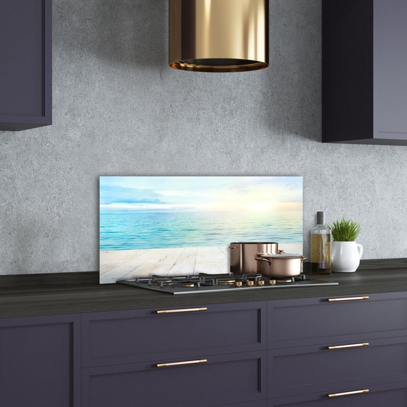 50cm W x 100cm L Glass Peel and Stick Panel