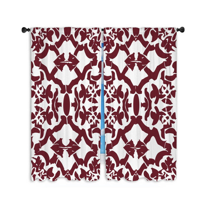 Illustration de rideaux Mandala, L 40 po x L 84 po