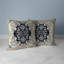 Coussin doux en simili suède avec housse amovible beige et vert-99197602