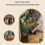 Coiffeuse 31,50 "en bois massif vert minimaliste