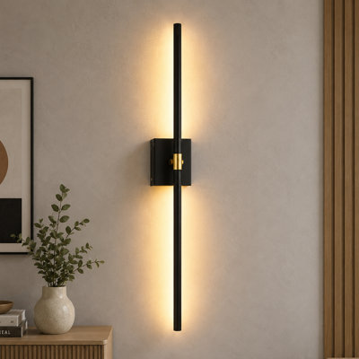 2-Pack 31.7-Inch Cordless Wall Lights with 10000mAh Rechargeable Batteries, 360° Magnetic Rotation and Dimmable 4CCT LEDs for Bedroom, Living Room and Hallway