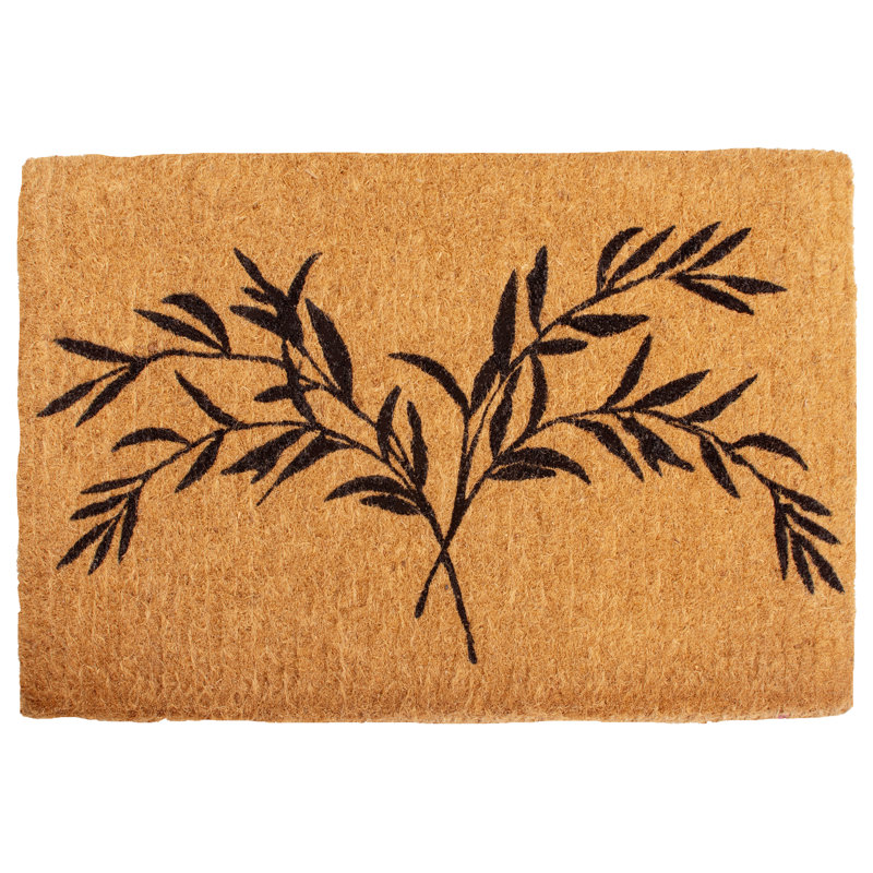 Non-Slip Floral Outdoor Doormat