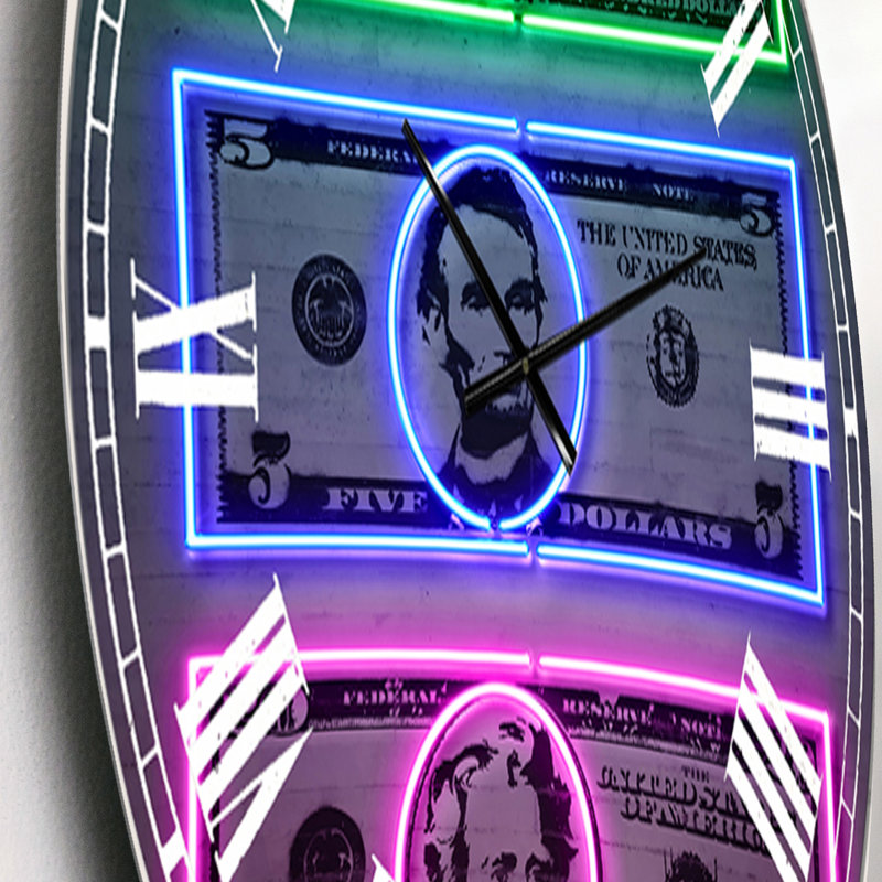 Horloge murale moderne surdimensionnée Founding F Père, Petit