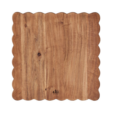 Scalloped Square Cutting Board - 16"W