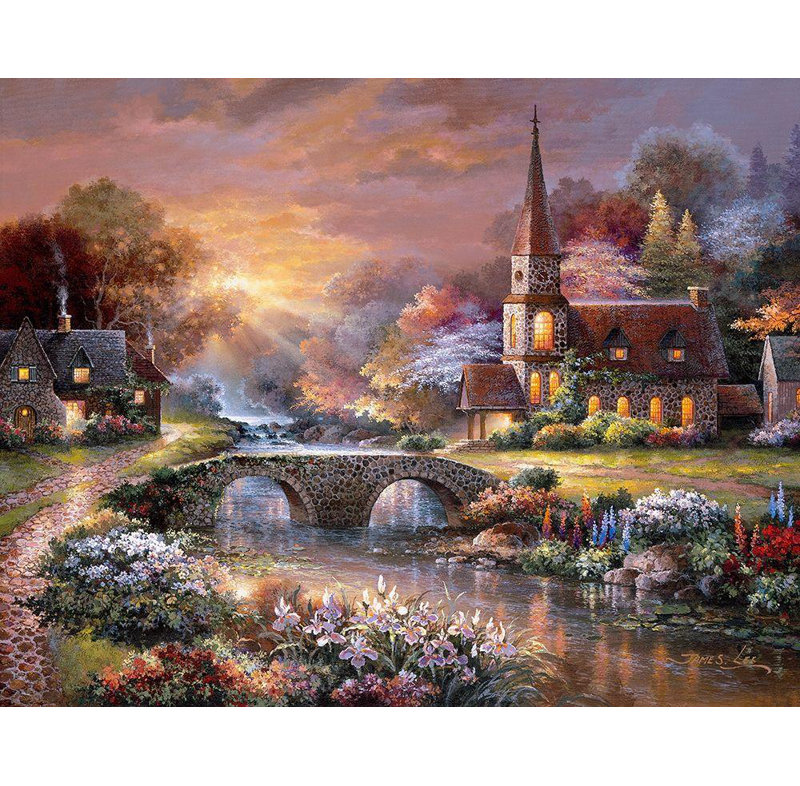 Art sur toile tendue par Winston Porter Lee, James Gallery: Peaceful Reflections, H 15 po x l 18 po