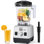 Aeitto Blender 1800W Powerhouse for Smoothies, Ice Crassage & More ， Mélangeurs pour la cuisine avec 68 oz argent