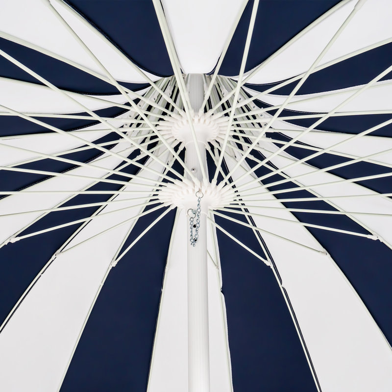 Parasol d'extérieur 8 pi, Bleu / blanc