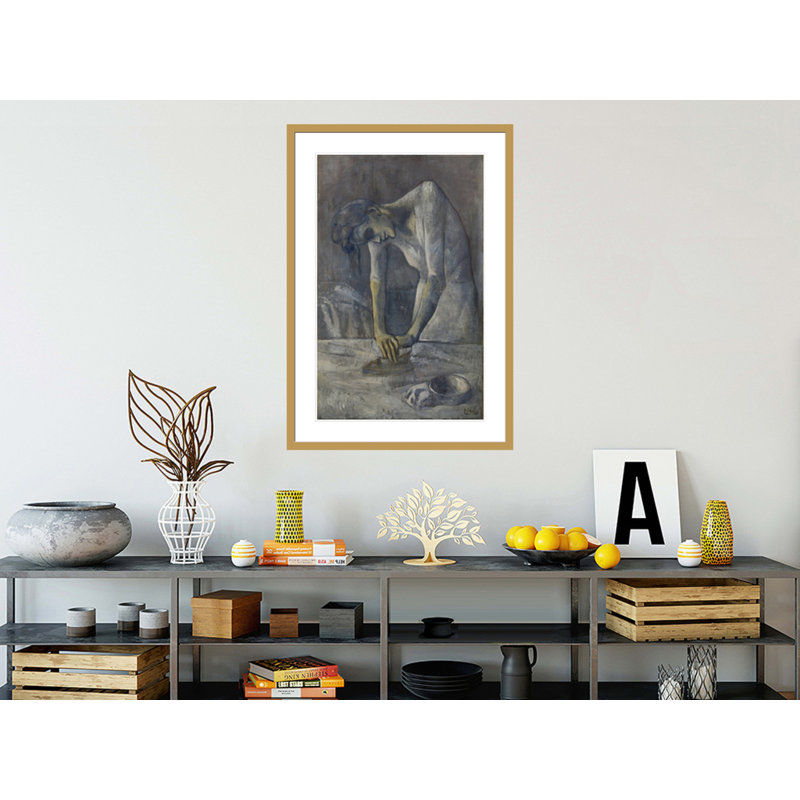 «Woman Ironing» par Pablo Picasso, impression giclée sur cadre, H 41,5 po x l 28,83 po