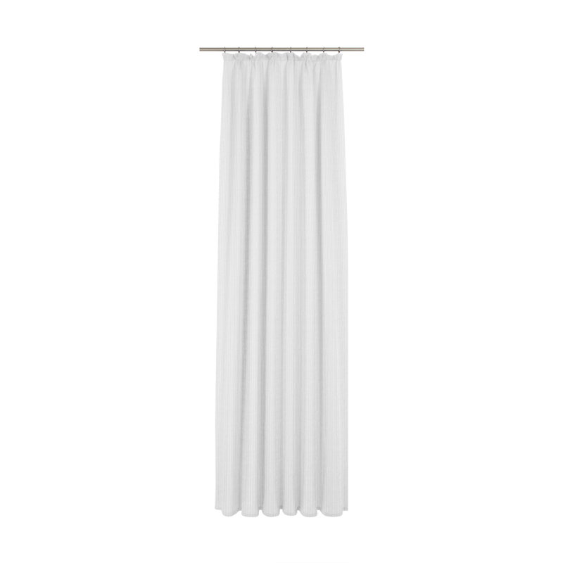 Horley Pencil Pleat Semi Sheer Curtain, 450 W x 145 D cm