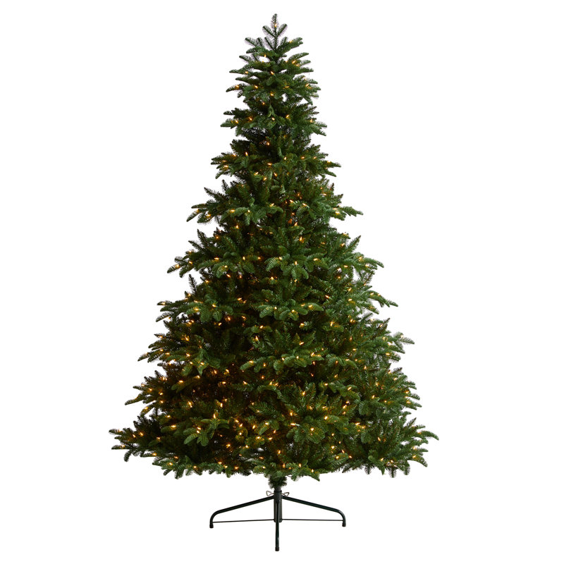 Lighted Artificial Spruce Christmas Tree, 8' H
