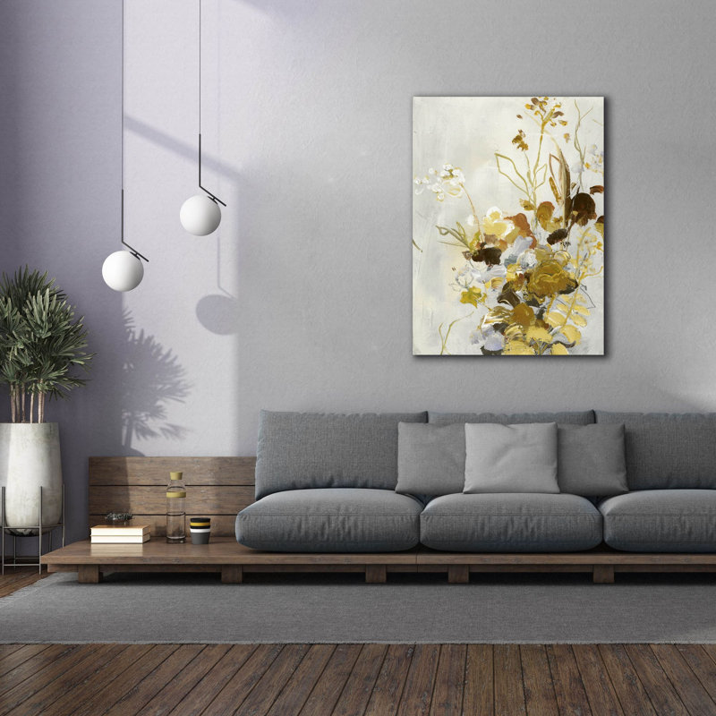  «Flock Of Flowers 2» par Design Fabrikken, art mural sur toile, H 54 po x l 40 po