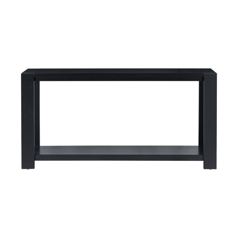 Distinctive Features Of A Minimalist Console Table With Bottom Shelf And Four Legs, Suitable For Entryway, Hallway, Living Room, Foyer, Corridor
