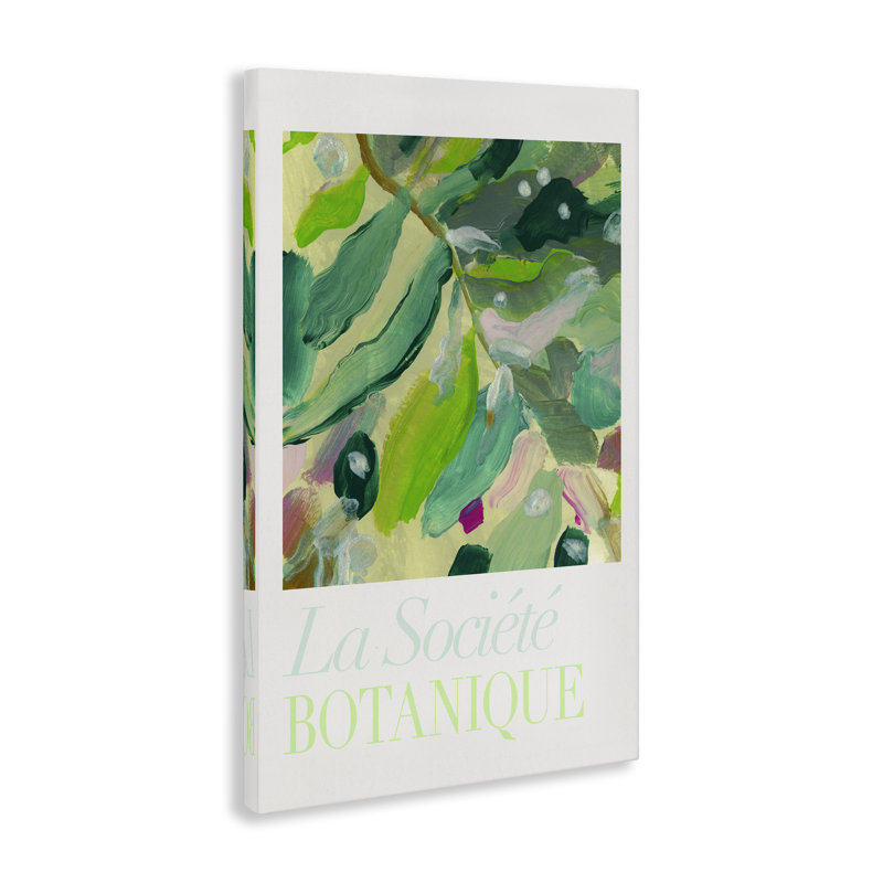  "Abstract French Botanicals", art mural sur toile par cartissi, H 30 po x l 20 po