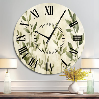 Thyme Botanical - Kitchen Metal Wall Clock