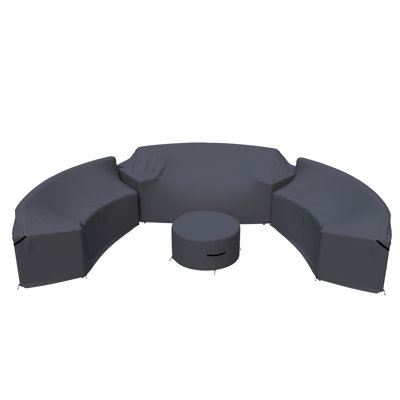 Wicker/Rattan Conversation Set Seating Group Cover by Hokku Designs