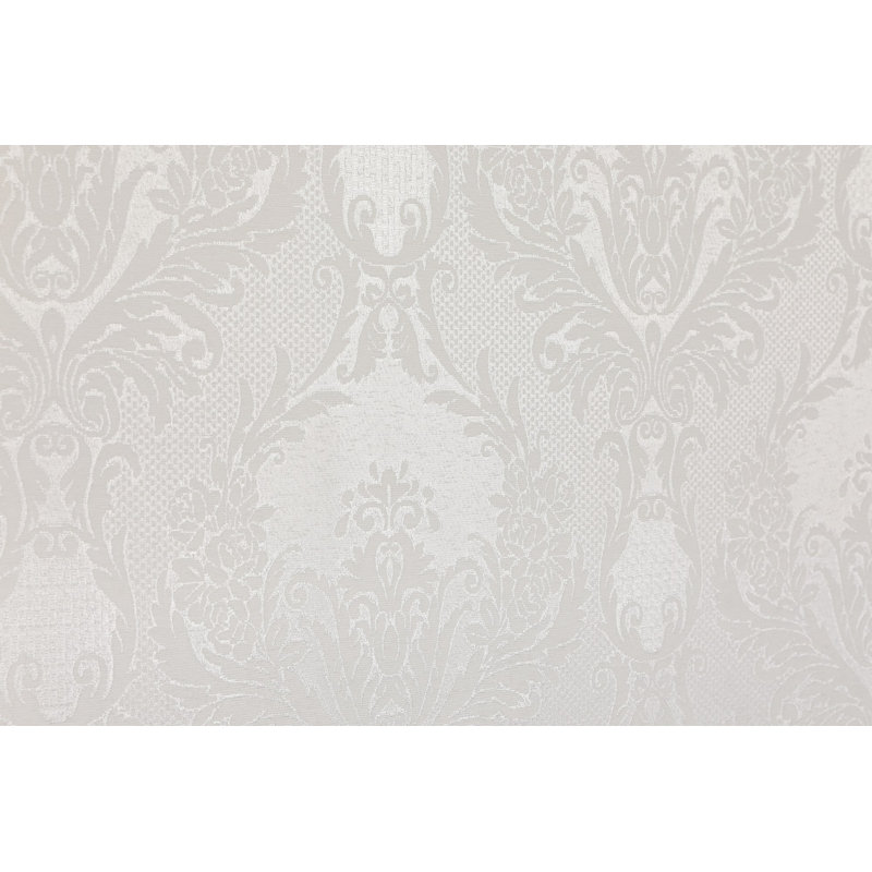 Medora Cotton Damask Bedspread with Pillowcases, Cream