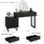 49.2” Vanity Desk with Mirror and Lights, Makeup Vanity with 3 Colour Lights & Adjustable Brightness, Bedroom Table with 5 Drawers-1793989256