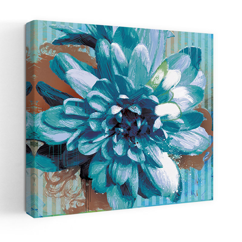 Boom Bloom No. 1, art abstrait contemporain, H 48 po x l 48 po
