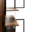 70 70 po Vitrine en bois avec porte en verre, 5 tablettes réglables, trois modes d'éclairage, idéal pour la décoration intérieure