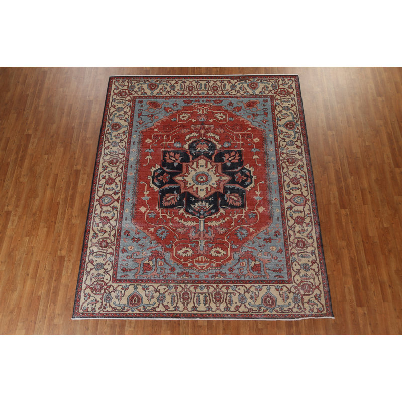 Tapis turc géométrique rouge 8 x 10