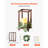 12 Set/36 Pcs Wooden Wedding Lantern Centerpiece, Includes 12 Wooden Lantern Candle Holder 12 Flameless LED Candle 12 Eucalyptus Leaves Wreath for Wedding Table Party Farmhouse Decor, Brown-791600406