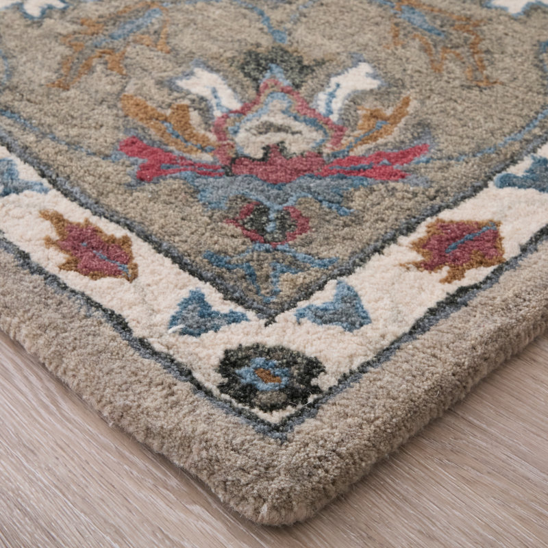 Azalea Wool Oriental Area Rug, Rectangle 5' x 8'