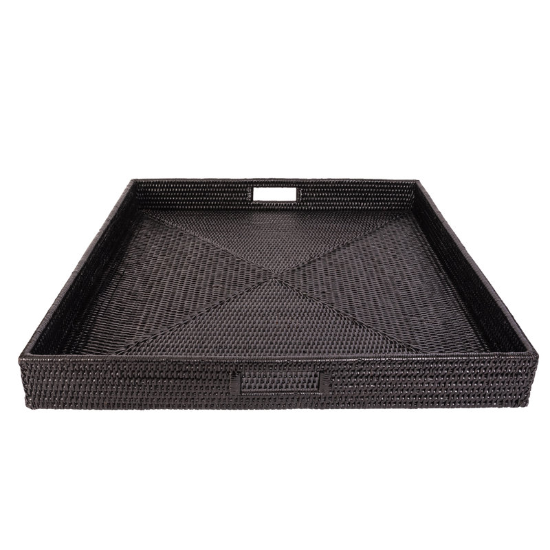 Plateau de service Edmond, Noir Tudor, H 3 po x l 24 po x P 24 po