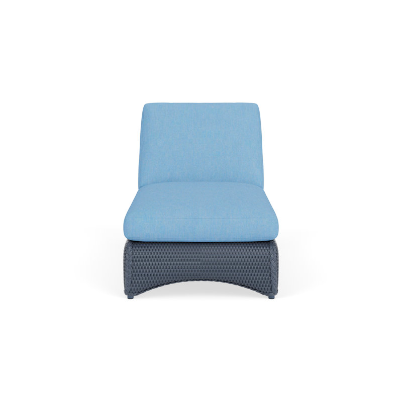 Loom Outdoor Chaise Lounge, Denim Blue, Deering Cadet