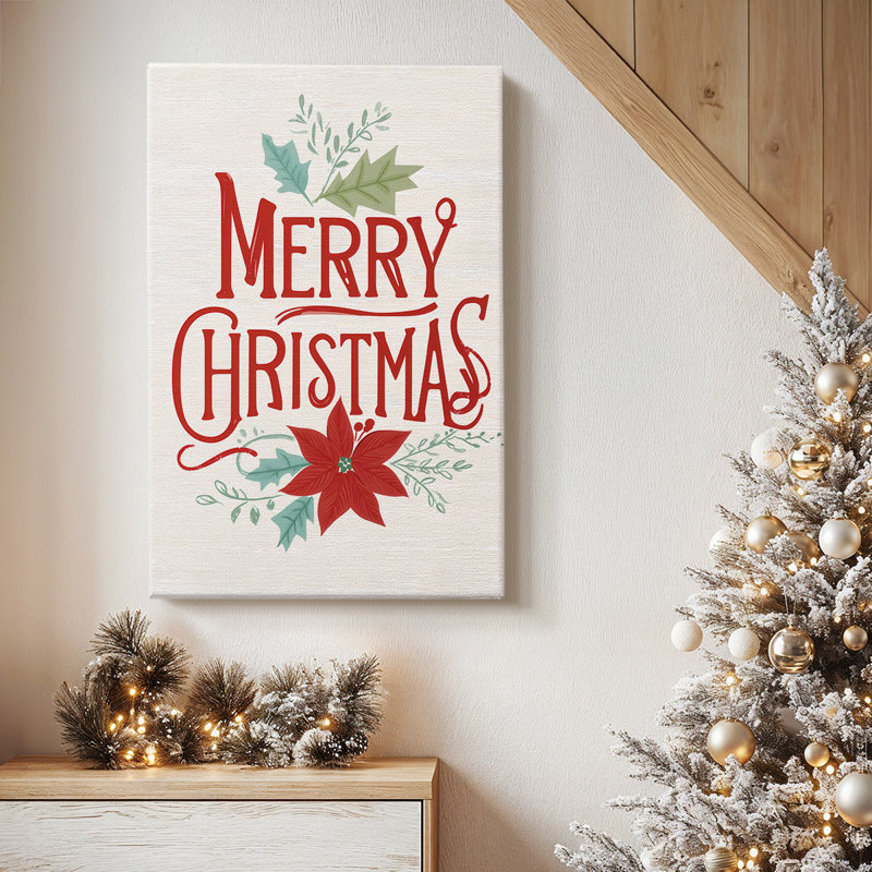 Eve of Ruby Snow-Premium Gallery Wrapped Canvas, 12" H x 8" W