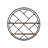 2 Piece Circle Floating and Tiered Shelf