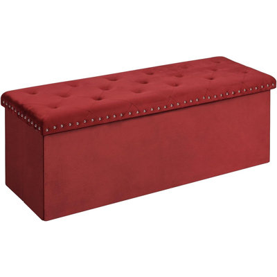 Storage Ottoman Bench, Folding Tufted Ottomans Wit...
