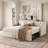 Upholstered daybed with Pop Up Trundle-1085081349