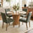 Danayla 4 - Person Dining Table Sets With 41.5'' Round Table & 4 Upholstered Linen Chairs-103707431