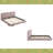 Unique Design,Solid Wood Legs Upholstered Bed Frame,King-1029826181
