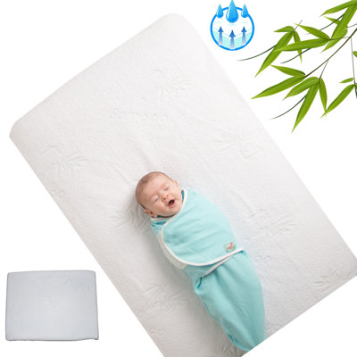 Waterproof Bamboo Rayon Crib/Toddler Mattress Pad Akinobu Standard Size