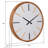 Kali Minimalistic Wood Round Wall Clock