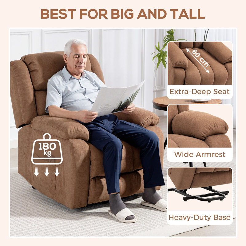 Analiesa Upholstered Massage Chair, Brown