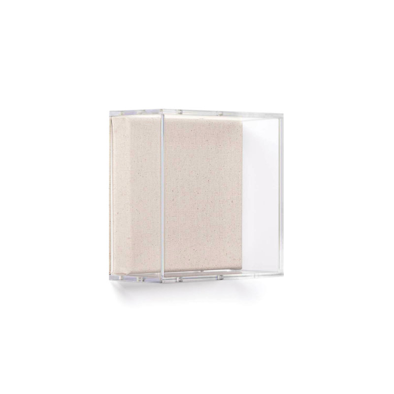 Cadre acrylique en acrylique transparent beige, 6 po x 6 po