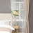 33"H Romance Pink/Green Drum Shade Geometric Glass Table Lamp