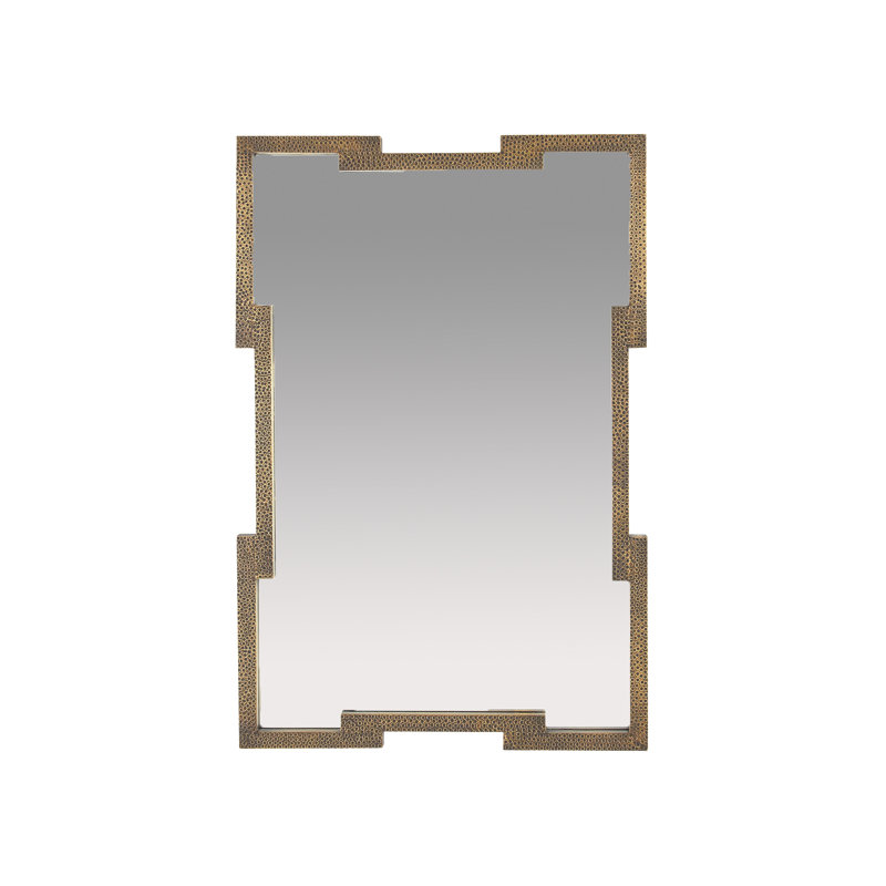 Creedence Rectangle Brass Mirror