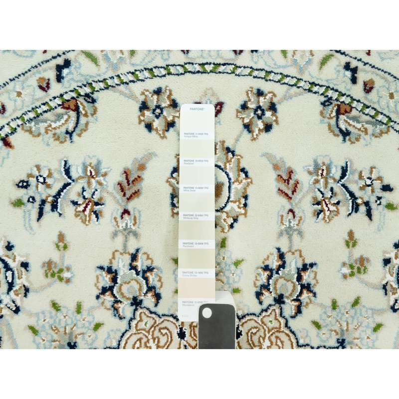 Tapis ivoire en laine Cante One-of-a-Kind Cante